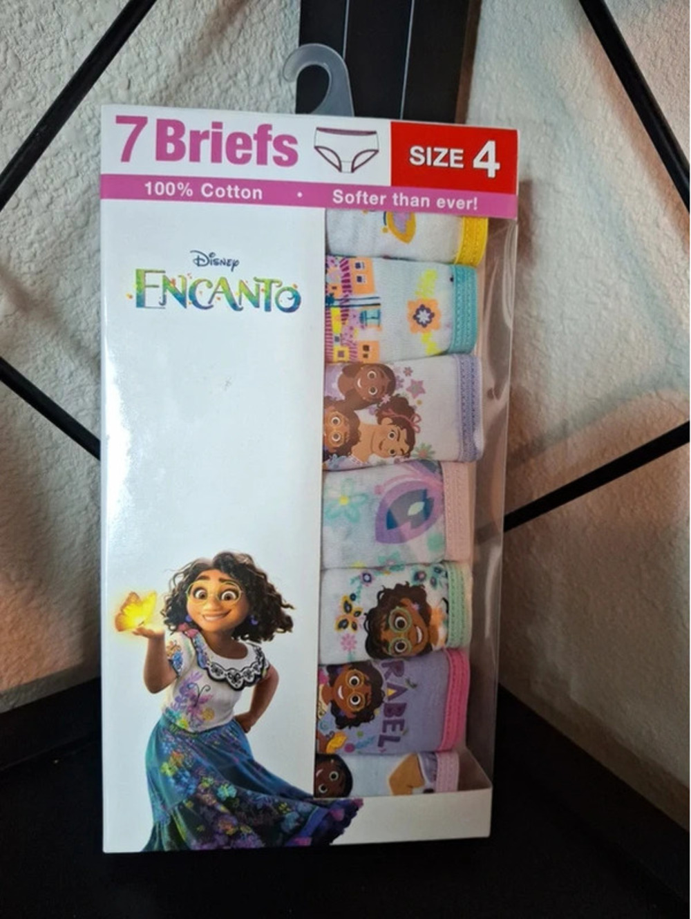 Disney Encanto 100% cotton Briefs 7pcs NWT size 4